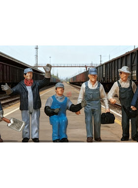 仿真人物 微缩小人 1:87 PREISER 10453 美国铁路货车司机