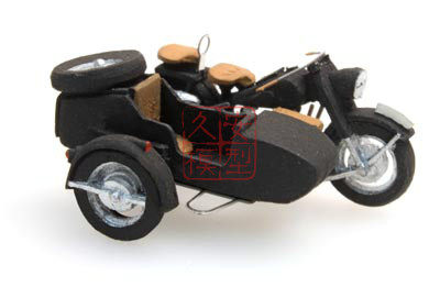 久安铁道 ARTITEC 387.68 BMW R75 摩托车模型 带挎斗 民用版