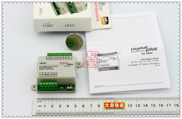 LENZ火车模型数码DCC 11201 LR101占用信息综合反馈单元+中文说明