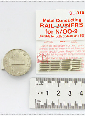PECO 专业火车轨道 N比例1:160 SL-310 金属导电连接片 每包24片