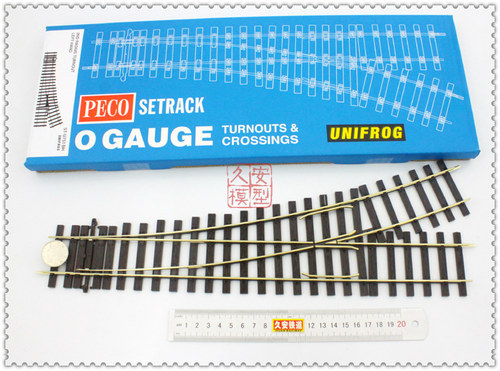 PECO 火车模型轨道 O比例1:43.5 ST-U751 小号左岔CODE124
