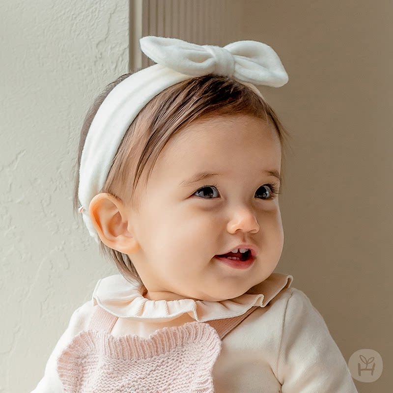韩国进口女婴儿蝴蝶结发带束发带春秋季发箍女宝宝发饰头饰小公主