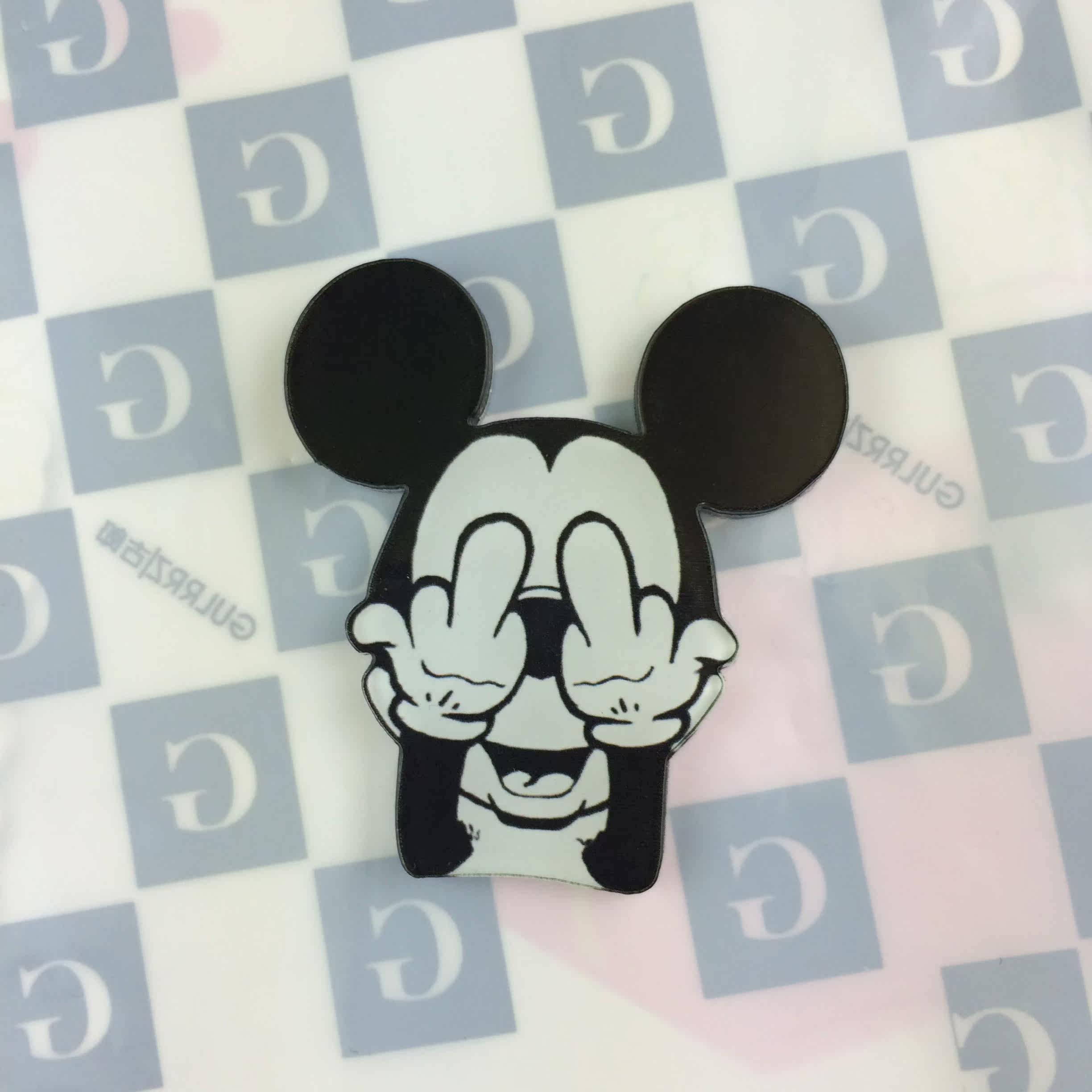 Broche femme en plexiglas - Ref 1183845 Image 3