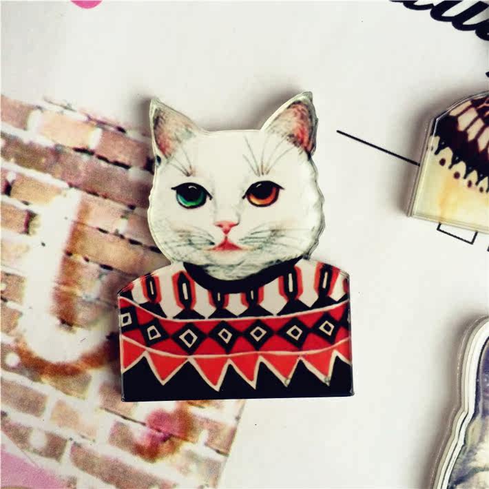 Broche femme en plexiglas - Ref 1183852 Image 3