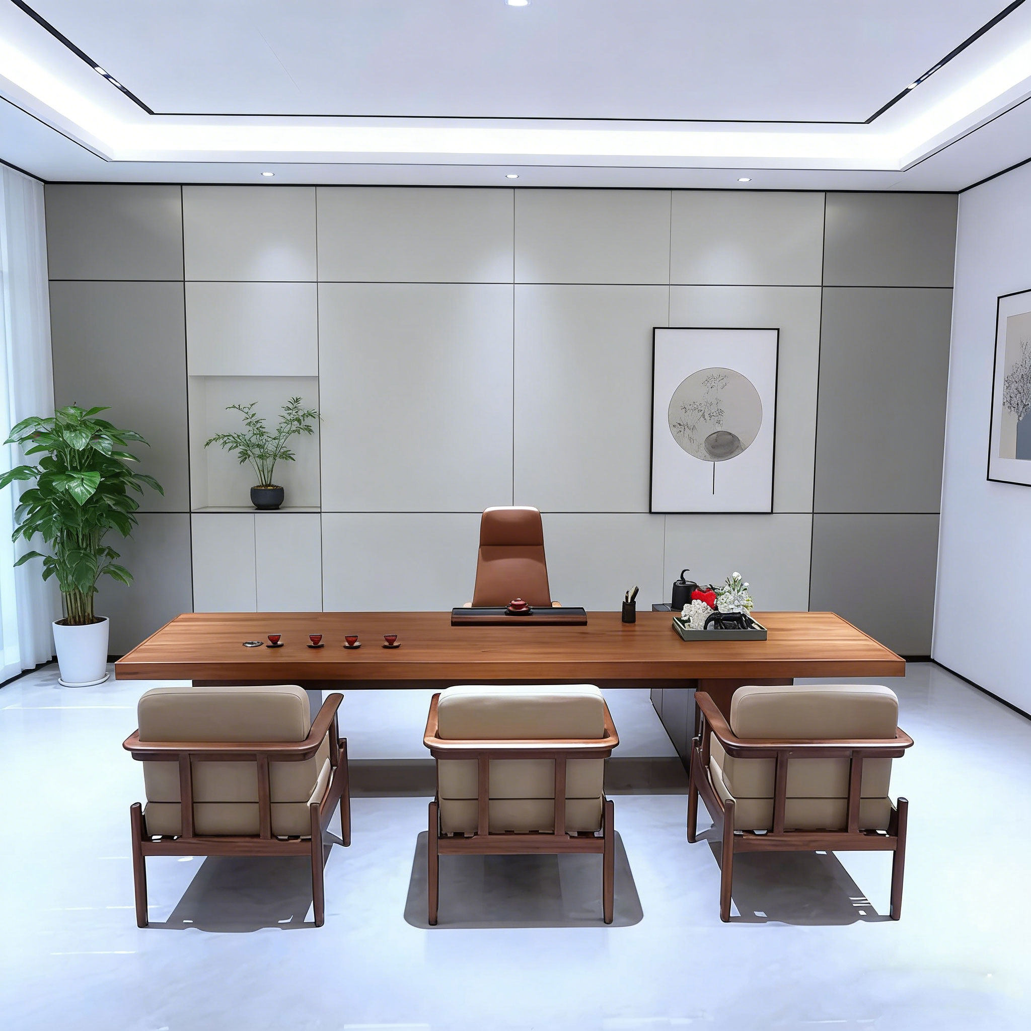 新中式禅意实木茶桌椅组合现代简约黑胡桃木泡茶桌喝茶桌茶台茶几,住宅家具,家用茶台/茶桌,淘宝优惠券,粉丝福利购,淘宝优惠卷