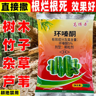 高搏杀6%环嗪酮杂草杂竹子除草烂根剂竹子灌木除根颗粒撒施除草王