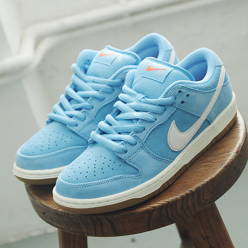 NIKE耐克 Dunk SB Low Pro蓝色生胶底低帮男女休闲板鞋FJ1674-401