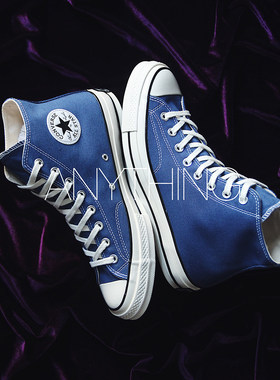 匡威海军蓝三星162055c帆布鞋