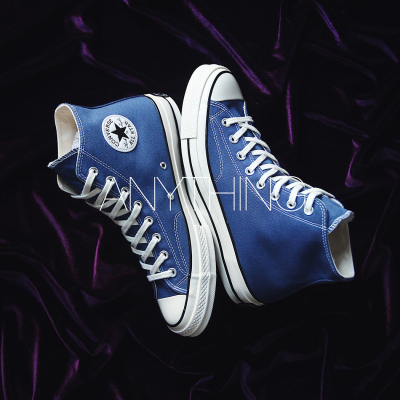 匡威海军蓝三星162055c帆布鞋