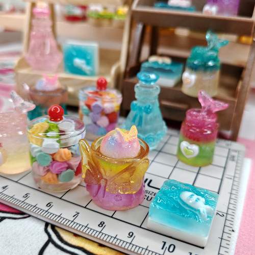 diy树脂糖果罐子奶油胶配件