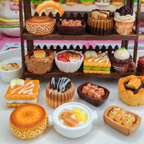 微缩娃屋树脂仿真食玩甜品冰淇淋