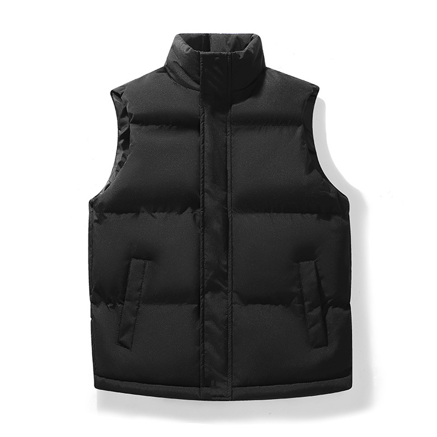 2025新款纯色马甲秋冬季立领