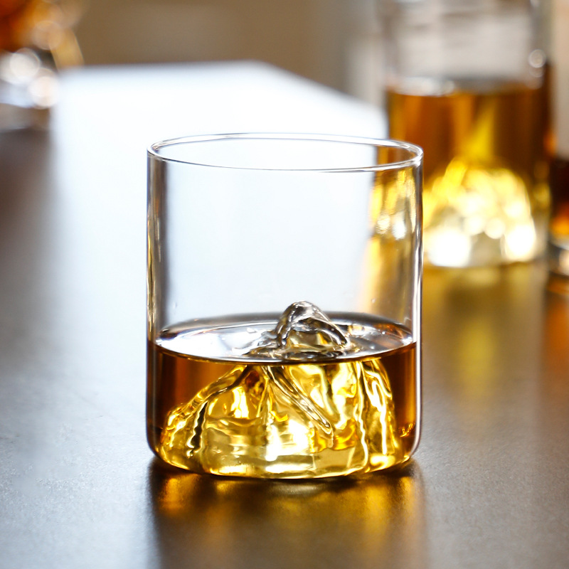 ins创意观山杯威士忌酒杯家用复