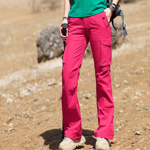 雪丘岛户外2025新款微喇速干裤女