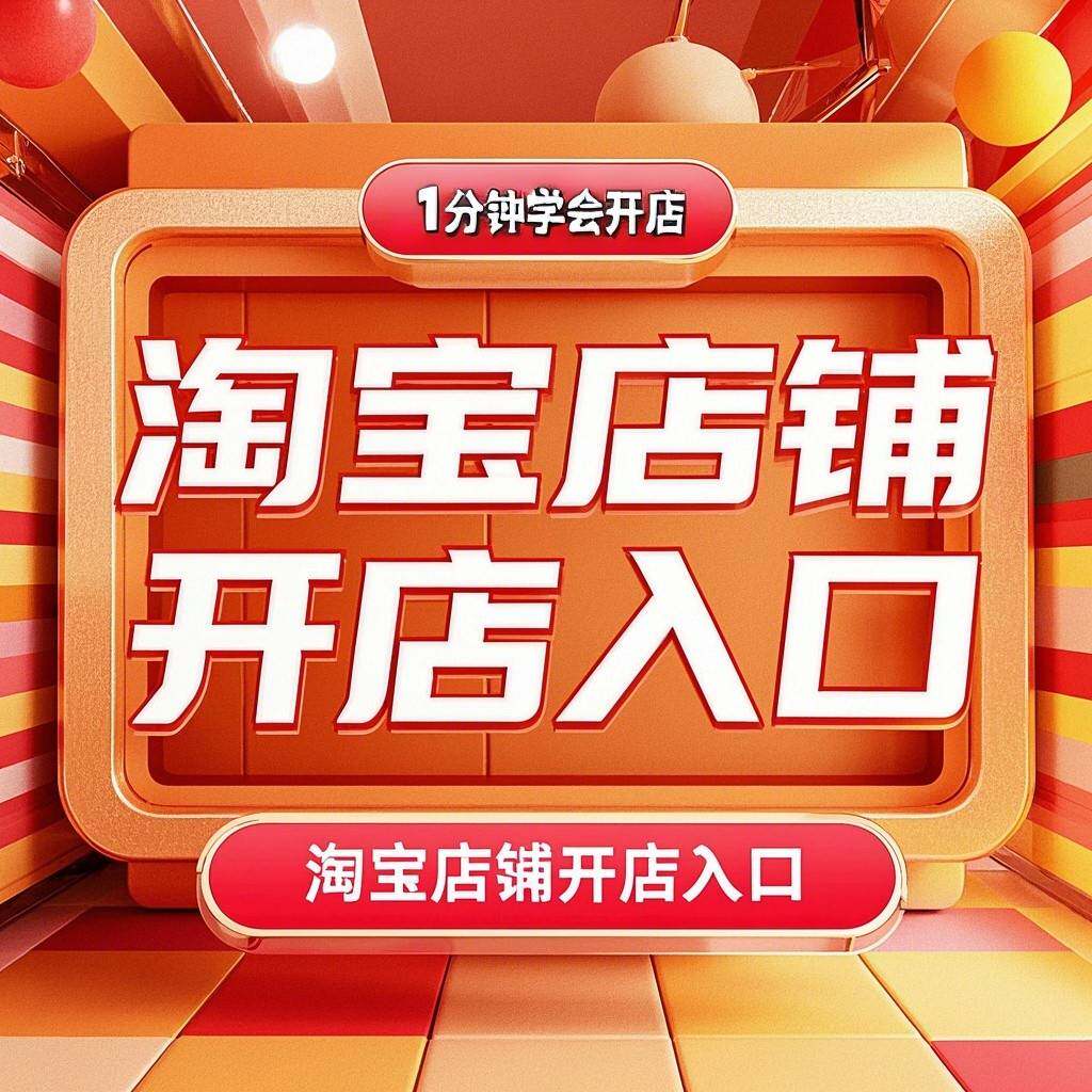 淘宝店铺开入口网店教程免淘宝店卖家中心开店注册费龙一条服务