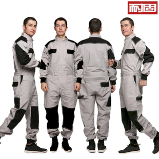 耐固秋季纯棉连体工装男套装电焊工作服汽修定制劳保服工装连体衣