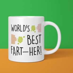 FART父亲节生日礼物Father‘s day陶瓷咖啡马克杯子Gift屁茶水DAD
