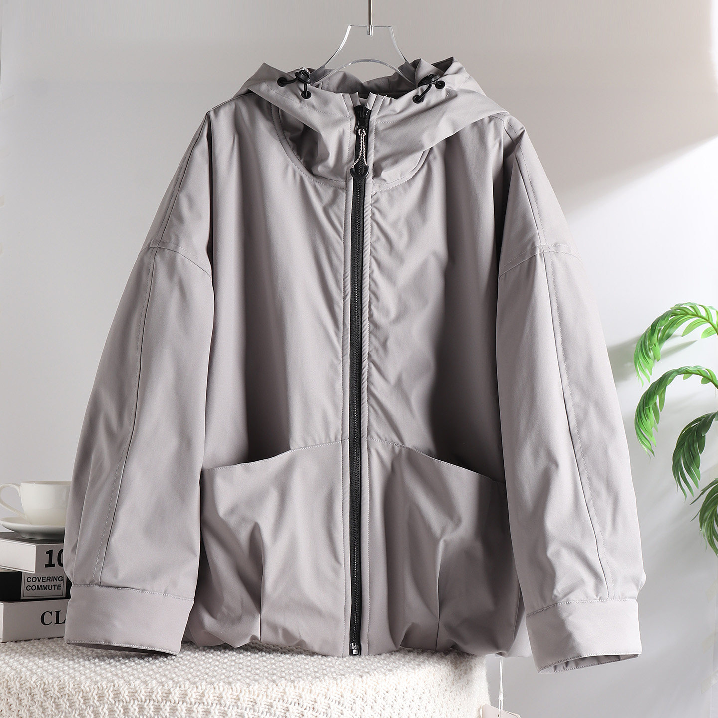 男童加绒连帽夹克中大童2025新款秋冬夹棉加厚保暖防风外套男孩潮