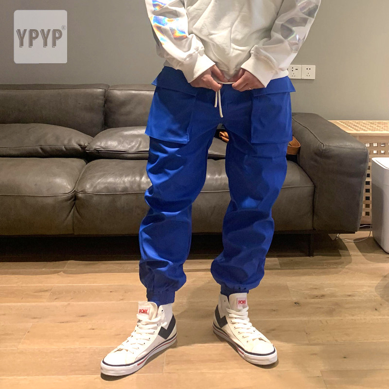 国潮ins高街嘻哈机能风工装裤