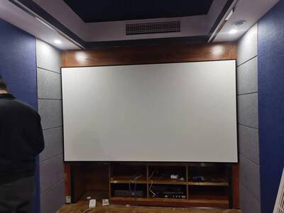 案例 XY SCREENS 115寸窄边框透声幕+EPSON爱普生TW7000+吸音板