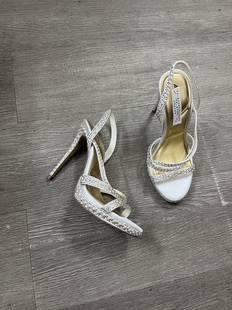 35码 细跟凉鞋 钻石珍珠高跟鞋 外贸原单女鞋