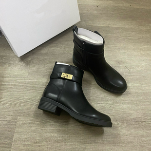 棕色低跟 短靴踝靴 外贸出口美单 5.5 黑色 女鞋 特价 大码