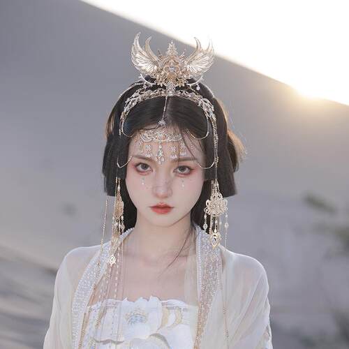 原创设计古风有香如故联名发冠