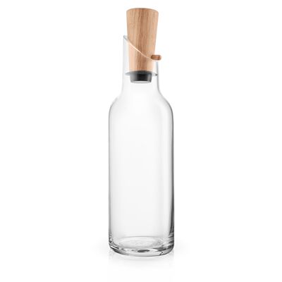 Y glass carafe with wooden lid 凉水瓶凉水壶果汁瓶果汁壶