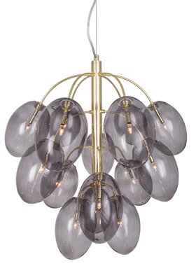 Y Drops ceiling lamp Smoke coloured gl 进口北欧简约设计吊灯