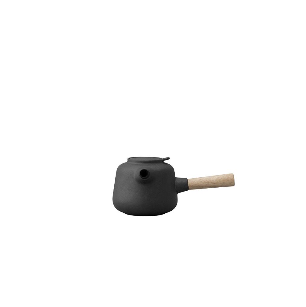 Y Stelton Collar 瑞典进口北欧简约黑色陶瓷茶壶