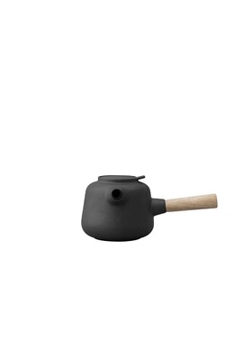 Y Stelton Collar  瑞典进口北欧简约黑色陶瓷茶壶