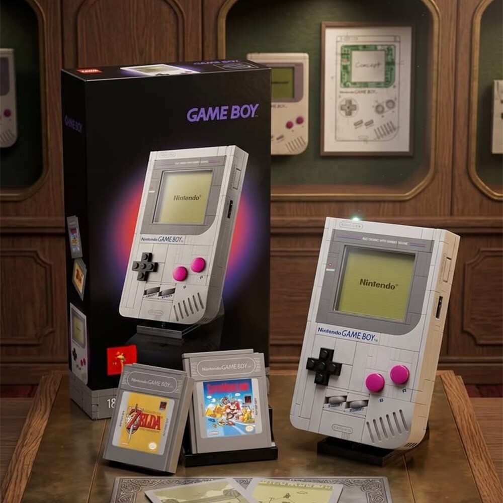 适配乐高72046超级马力欧GameBoy游戏机模型女孩拼装积木玩具礼物