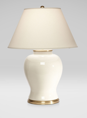 ethan allen陶瓷台灯美式乡村法式欧式客厅卧室HH纯铜陶瓷台灯