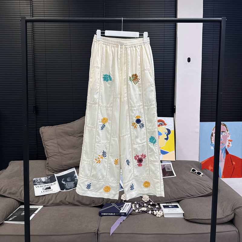 章章 6/16 cozy系列! 重工刺绣拼接长裤/搭片串珠吊带