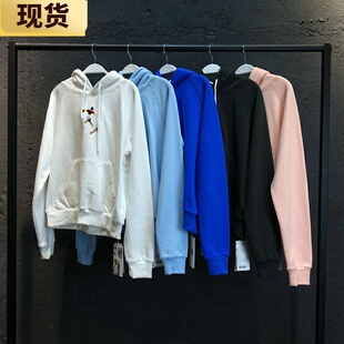 【现货】VC刺绣掷铁饼者抓绒小版型连帽卫衣女冬季新款内搭上衣