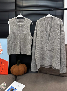 【12/27新品】. 香奶奶试衣间全羊毛燕麦马甲＆毛衣
