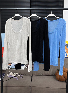 【9/12新品】巨好搭的chao细羊毛毛感基础打底t RT253131