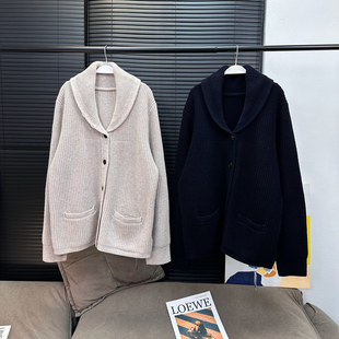 现货 RRl老钱青果领全羊毛燕麦毛衣 两色可选