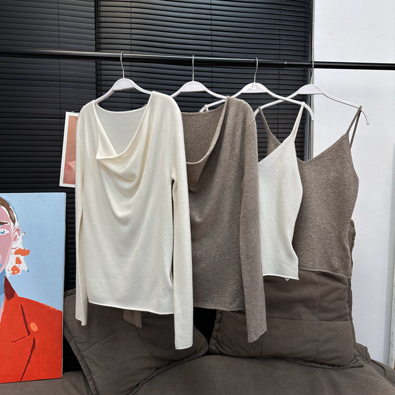 出货中VC圣诞月 叠穿欧尼露肩小欲一下全羊毛两件套毛衣,女装/女士精品,汉服上装,淘宝优惠券,粉丝福利购,淘宝优惠卷