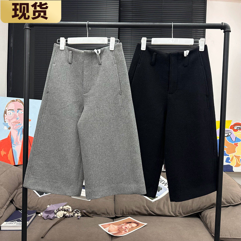 现货章章 绵羊毛肌理双面毛呢百搭复古直筒7分裤,女装/女士精品,汉服裤装,淘宝优惠券,粉丝福利购,淘宝优惠卷