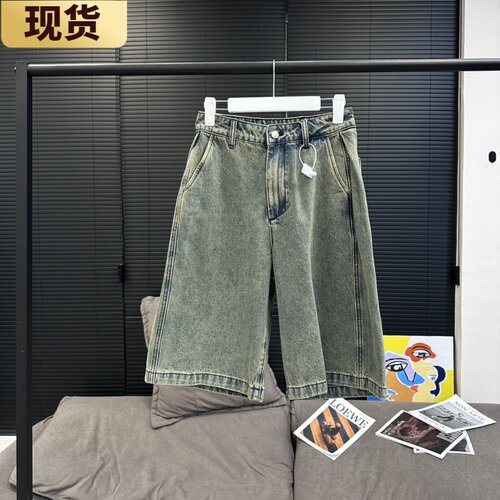 VC亚裔风做旧牛仔中裤