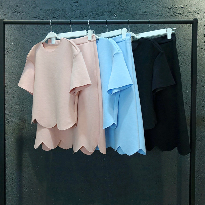 mona◆4/18新款 盐系穿搭 上衣半裙两件套装时尚休闲成套搭配女装