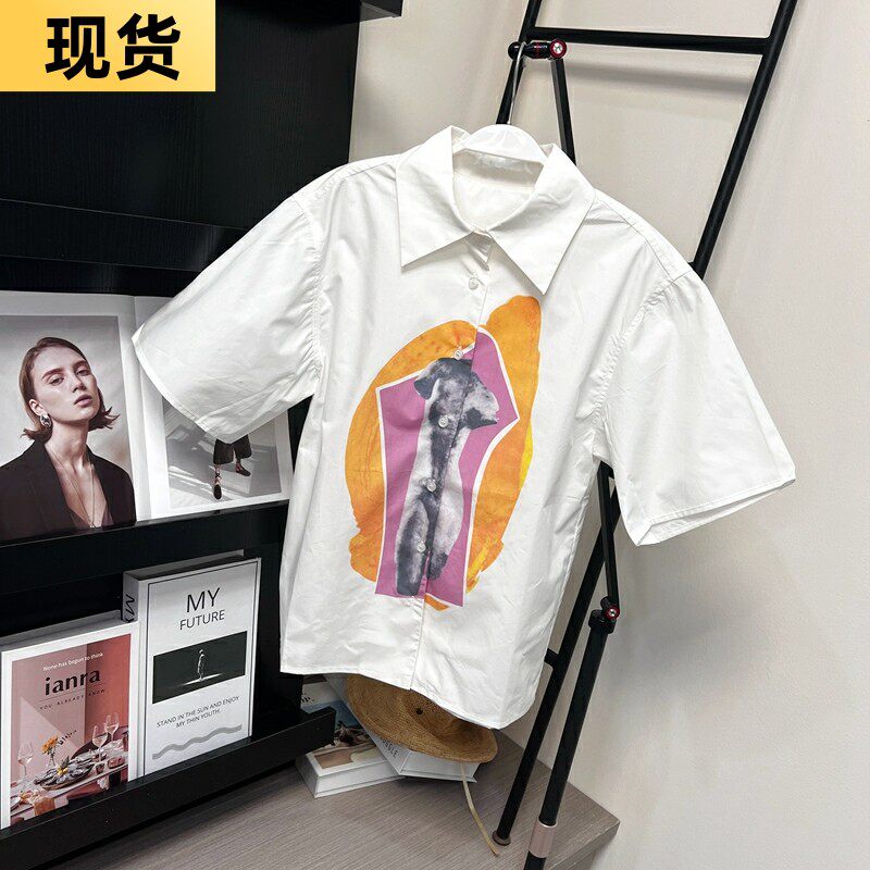 设计感小众复古港味防晒短袖上衣