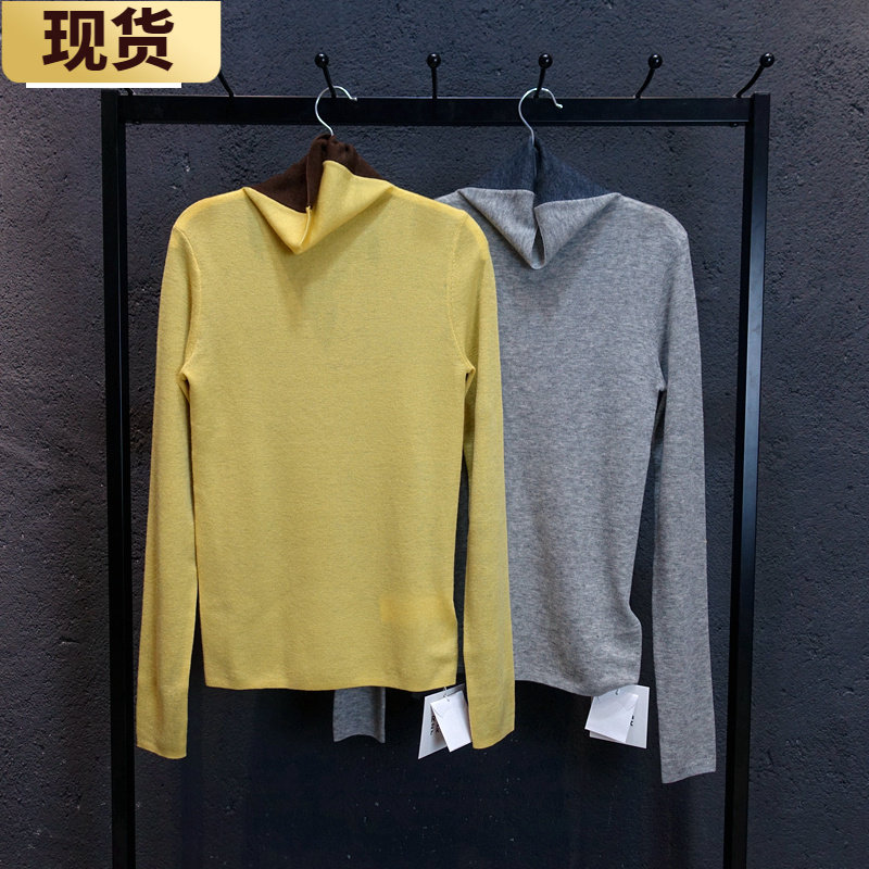 现货章章同款优等生高领羊毛衫