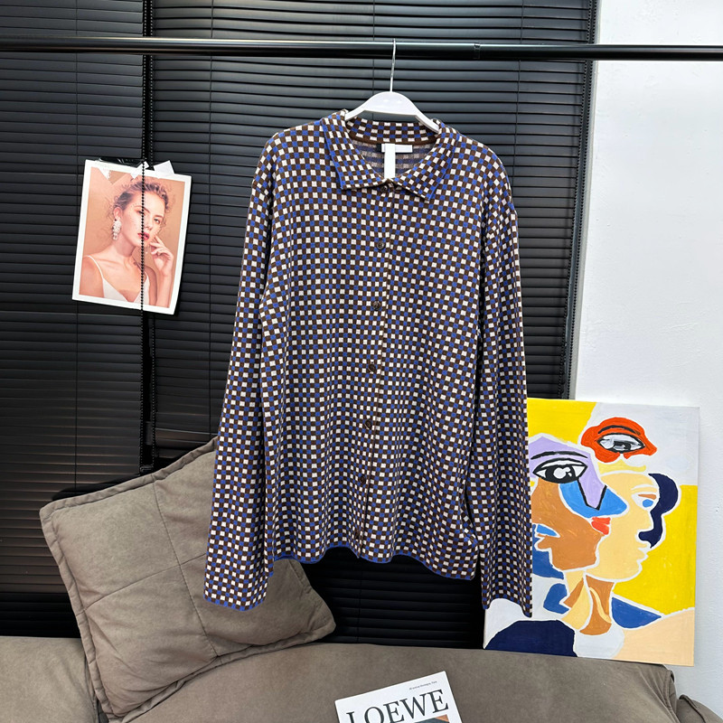 【MS 12/10新品】蓝莓华夫格纹翻领提花针织开衫MC25057