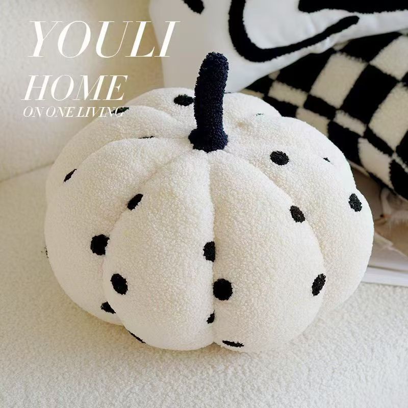 ins北欧轻奢风格波点南瓜抱枕