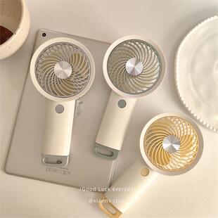 夏季新款高速手持风扇USB充电简约桌面可站立小风扇高颜值电风扇