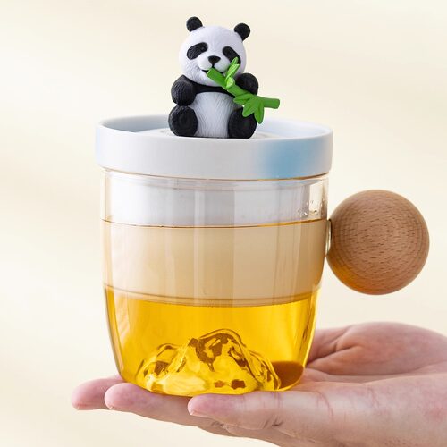 熊猫旅行茶具套装户外露营泡茶