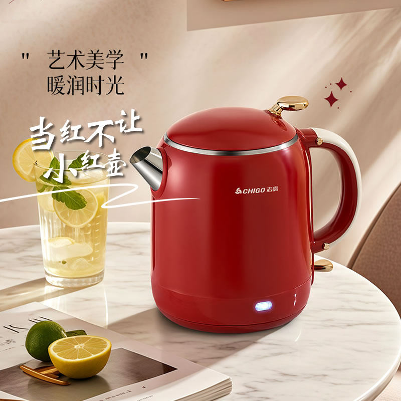 Chigo/志高智能恒温电热水壶家用保温烧水壶304不锈钢开水煲水壶