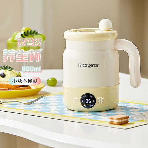 Ricebeor高档高颜值电炖杯办公室私享迷你热奶杯便携式恒温烧水杯